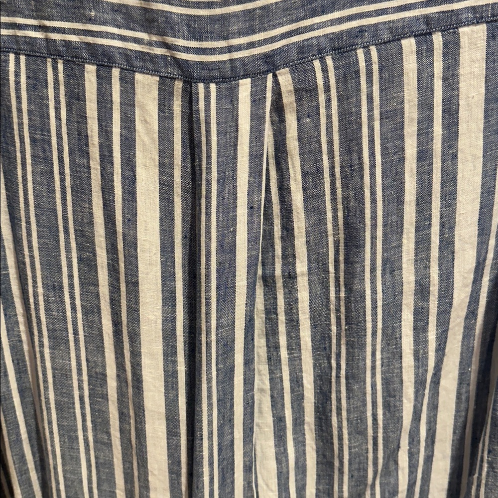 Frank & Eileen Blue and White Striped Long Sleeve Dress - Picture 5 of 5
